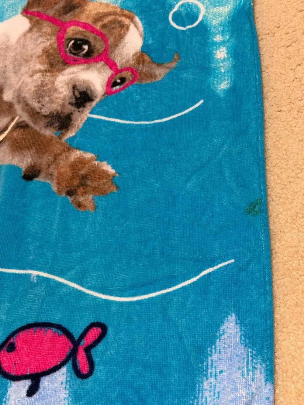 Justice Beach Towel with Built-In Carry Bag Tote